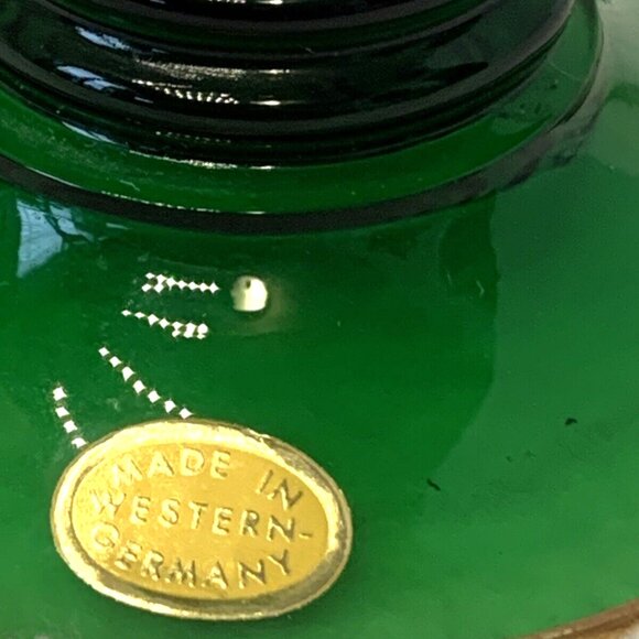 Vintage Romer Floral Wine Glass Goblet West Germany Green Stem France EUC - Picture 4 of 8